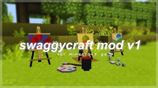 Swaggycraft V1 mcpe | cute & cottagecore aesthetic furniture mod 🌱