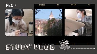 📚study vlog - thi giữa kỳ: ngồi học ở thư viện | DU HỌC HÀN | Ly Nguyễn