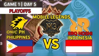 M3 TAGALOG CASTER : Game 1 ONIC PH VS RRQ INDO | Mobile Legends Playoff Day 5