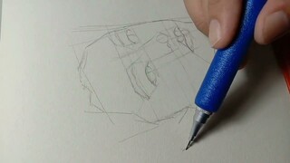 Yoon Chan young freehand sketch hatching style