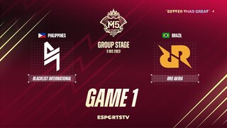 Blacklist International vs RRQ Akira GAME 1 M5 World Championship Group Stage | RRQ vs BLCK