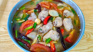 ต้มยำข้อไก่ แคลเซี่ยมสูง กับข้าวได้กับแกล้มเด็ด สไตล์ | ครัวบ้านๆ Channel