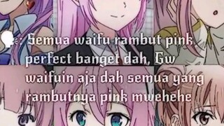 para pecinta Rambut pink berkumpul lah ini ada waifu kalian judul lagu DJ thai remake