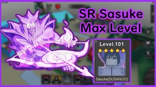 MAX LEVEL SR Sasuke SUSANOO Showcase | Naruto Defense Simulator | Roblox