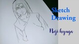 How to draw Neji Hyuga |Sketch Drawing |Hejir art's