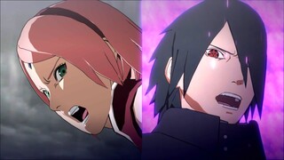 SASUKE VỚI SAKURA VÀ SARADA KẾT HỢP NHẪN THUẬT ĐÁNH BẠI CÁC KAGE -NARUTO X BORUTO CONNECTIONS Tập 34