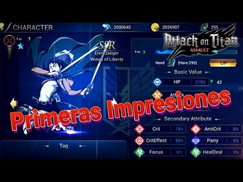 Attack on Titan Assault - Primeras Impresiones Español [Android iOS]
