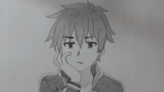 Cara Menggambar Anime  Kazuma dengan Mudah dan   Bagus