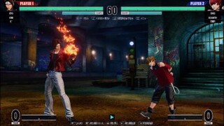 KOF15　覇者vs達人　京vsクリス　今作も強い主役キャラ　空中コンボ勝負