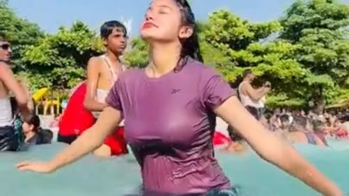 Indian girl from desi indian water park wet girl Watch Video