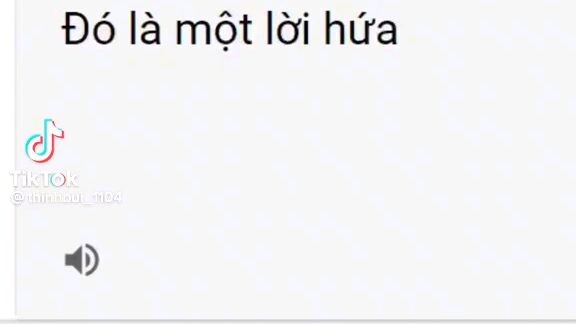 Đó là một lời hứa...!