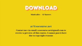 [GET] Mindvalley – AI Mastery