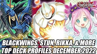 Blackwings, Stun, Rikka, & More! Yu-Gi-Oh! Deck Profiles December 2022
