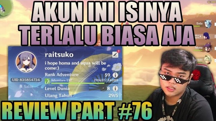 ROASTING AKUN AR 59 JADI PENGEN GELUD AMA YANG PUNYA !!!  - GENSHIN IMPACT INDONESIA #76