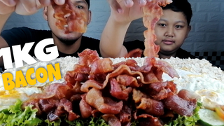 1 KILOGRAM BACON | BACONSILOG MUKBANG | MUKBANG ASMR