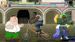 AN Mugen Request #2083: Homer Simpson & Carl Johnson VS Ryder & Peter Griffin