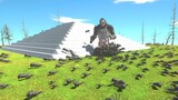 Battle on PYRAMID Surrounded by SPIDERS - Animal Revolt Battle Simulator