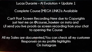 Lucas Durante Course AI Evolution + Update 1 Download