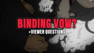 Did Sukuna and Mahoraga Make a Binding Vow? + Viewer Questions | Jujutsu Kaisen