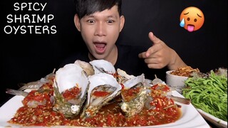 MUKBANG EATING SPICY OYSTERS WITH SHRIMP | MukBang Eating Show