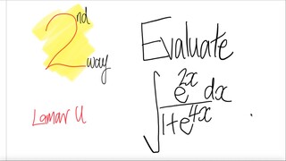 Lamar U 2nd way: evaluate exp integral ∫e^(2x)/(1+e^(4x)) dx