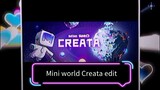 Mini world Creata : pic editing! 💫⭐🌟✨