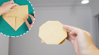 UFO origami yang menyenangkan, dapat terbang kembali setelah dilempar!