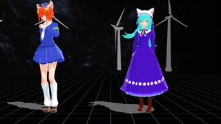 【di gi charat mmd】リンナ・キャラット・ミ・ケ・キャラットでcolorful world