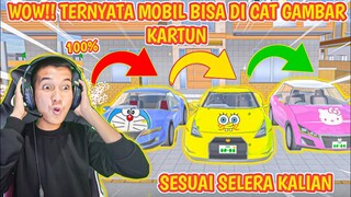 BISA CAT MOBIL MENJADI GAMBAR KARTUN DI SAKURA SCHOOL SIMULATOR!! KEREN BANGET!! UPDATE SAKURA??