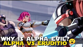 WHY IS ALPHA EVIL? WHERE IS BETA? ERUDITIO VS LABORATORY 1718 | MOBILE LEGENDS STORY