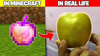 I MADE A REAL LIFE MINECRAFT GOLDEN APPLE!