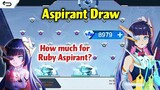 RUBY ASPIRANT SKIN DRAW🌸How much Total💎for BOTH Aspirant?🤔 + Ruby Sacred Statue Draw🔥✨