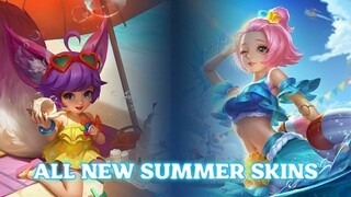 ALL UPCOMING SKINS IN MOBILE LEGENDS | MOBILE LEGENDS SUMMER SKINS |