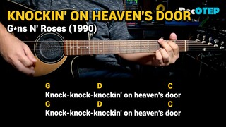 Knockin' On Heaven's Door - Guns N' Roses (1991) Easy Guitar Chords Tutorial with Lyrics