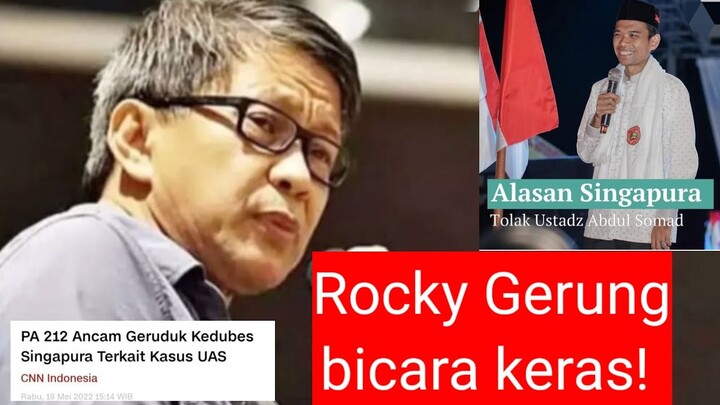 Keras!!! Rocky Gerung angkat bicara mengenai Ustad Abdul Somad dideportasi dari Singapura