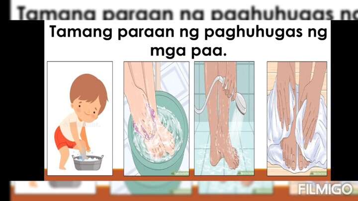 Health 1: Tamang Paraan Ng Paghuhugas Ng mga Paa