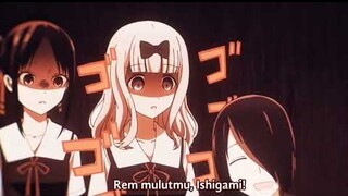 Momen Ishigami ketauan ngomongin Oppai Fujiwara dan Shinomia - Kaguya-Sama LoveisWar Sub Indonesia