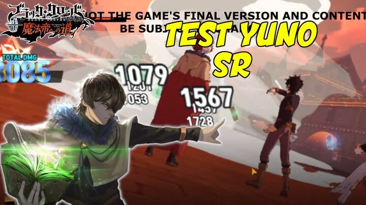 LE MEILLEUR DPS DU JEU!  TEST YUNO SR  BLACK CLOVER MOBILE