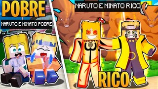 RICO VS POBRE DO NARUTO e MINATO no MINECRAFT!