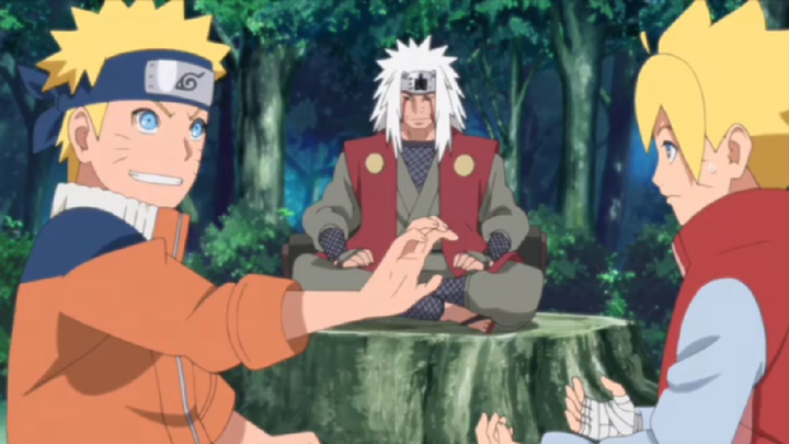 BORUTO： Naruto & Boruto（ training together w/ Master Jaraiya）💪💪