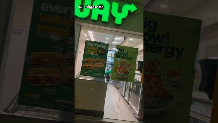 Singapore new shop subway 1st time try chicken nuggets 🍗cheese sauce 🧀#chickennuggets #cheese