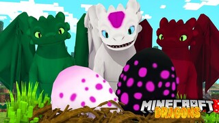 ALPHA LIGHTFURY EGGS ARE HATCHING! - Minecraft Dragons