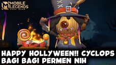 HAPPY HALLOWEEN!! CYCLOPS LAGI BAGI BAGI PERMEN DI LAND OF DOWN NIH | MOBILE LEGENDS BANG BANG