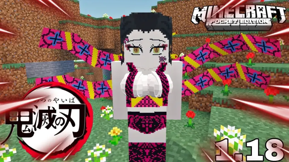 Demon Slayer Mcpe Mod De Kimetsu No Yaiba Minecraft Pe 1 18 Bilibili