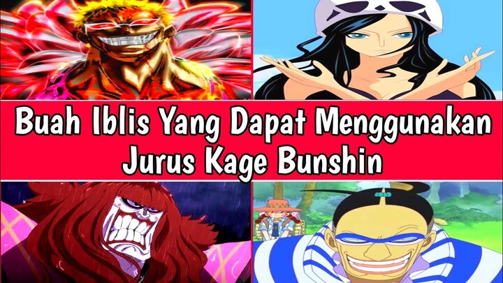 4 BUAH IBLIS YANG DAPAT MENGGUNAKAN JURUS KAGE BUNSHIN! (One Piece)