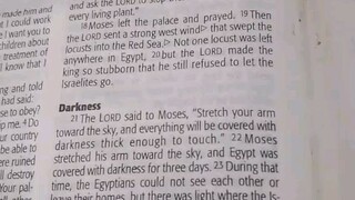 Daily Verse.                  Exodus 10:21-29