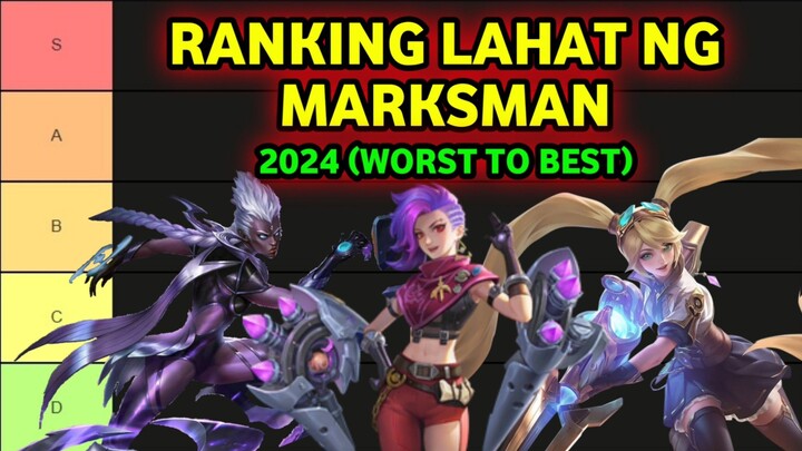 RANKING LAHAT NG MARKSMAN SA MOBILE LEGENDS (2024)