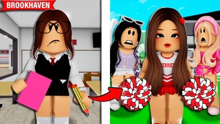 A NERD virou LÍDER de TORCIDA | Historinhas Brookhaven Roblox| Bibi e Lud