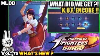 KING OF FIGHTERS ENCORE BINGO EVENT - MLBB WHAT’S NEW? VOL. 79