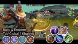Gameplay Hero Khaleed Build & Emblem Top Global No 1 Khaleed